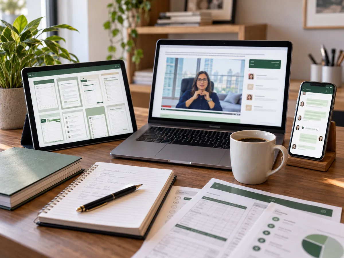 Recursos digitais associados ao conteúdo do curso Viva Sempre com Dinheiro