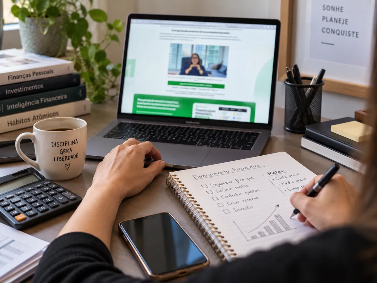 Pesquisa editorial sobre o curso Viva Sempre com Dinheiro e sua proposta de organização financeira